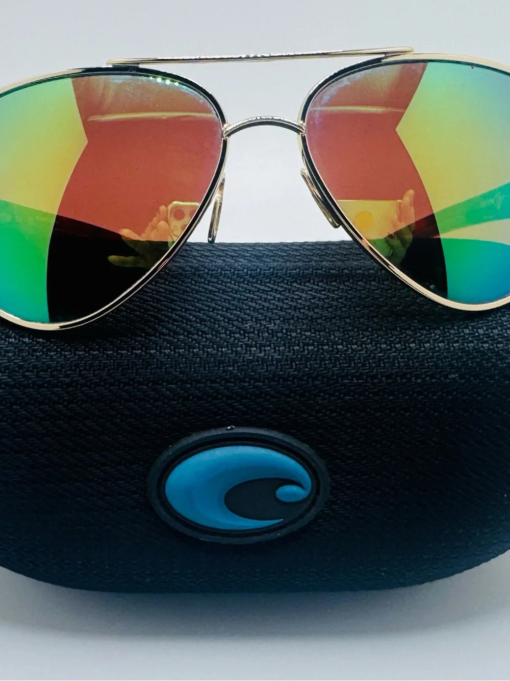 Costa Laredo Tortoiseshell Sunglasses Green Polarised Lenses